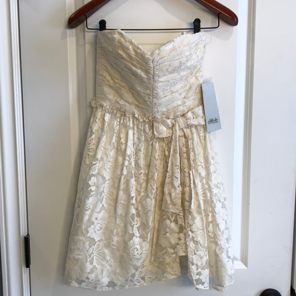 NWT Jill Stuart lace sweetheart mini dress.